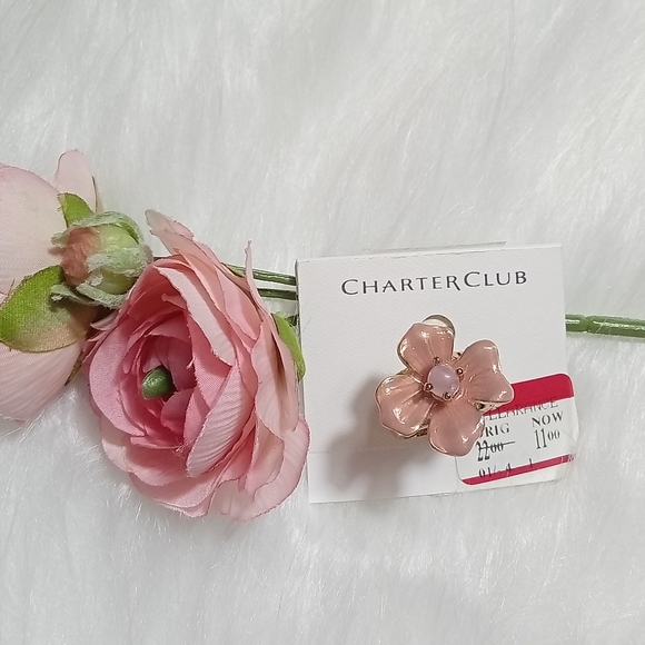 Charter Club Jewelry - NWT Pink Flower Ring